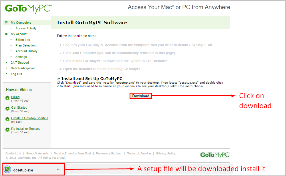 Gotomypc download desktop icon Gotomypc download desktop icon