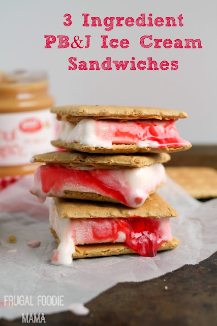 PB&J Ice Cream Sandwiches by Frugal Foodie Mama