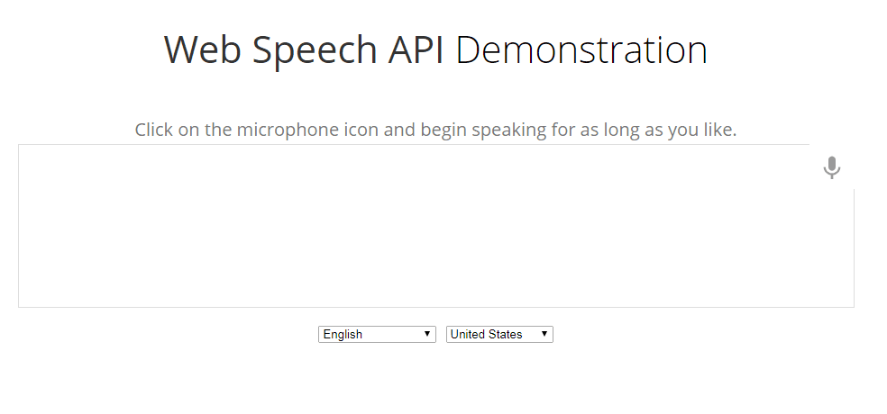 Speech api