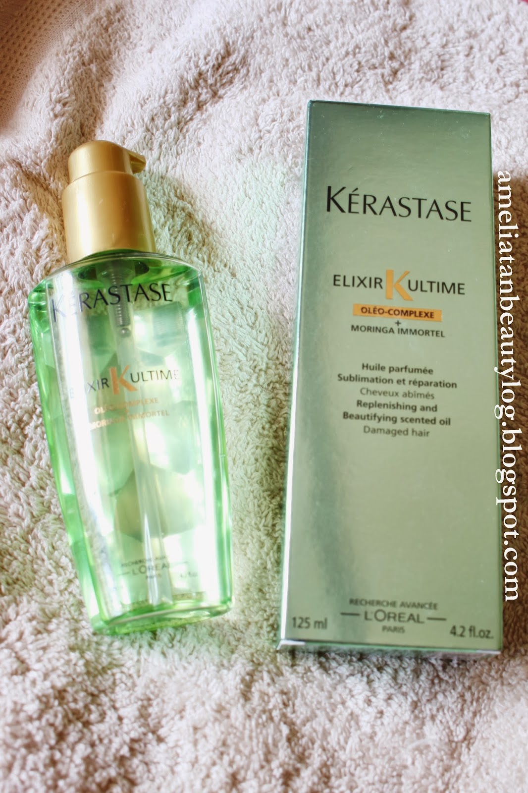 Ameliatan's Beauty Log KERASTASE Elixir K Ultime For Damaged Hair