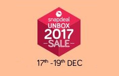Snapdeal : Unbox 2017 Sale + Extra 10% Off on Debit/Credit upto Rs 1750.