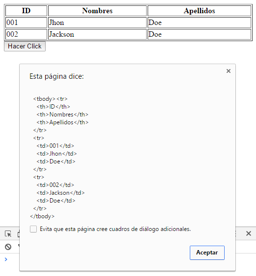 html jquery