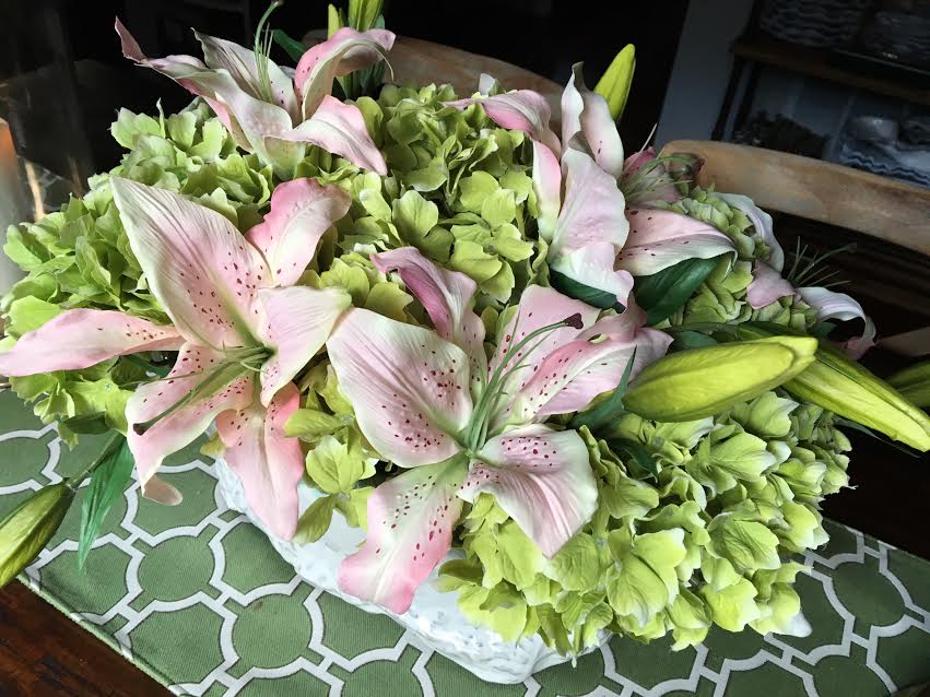 Hydrangeas And Lilies
