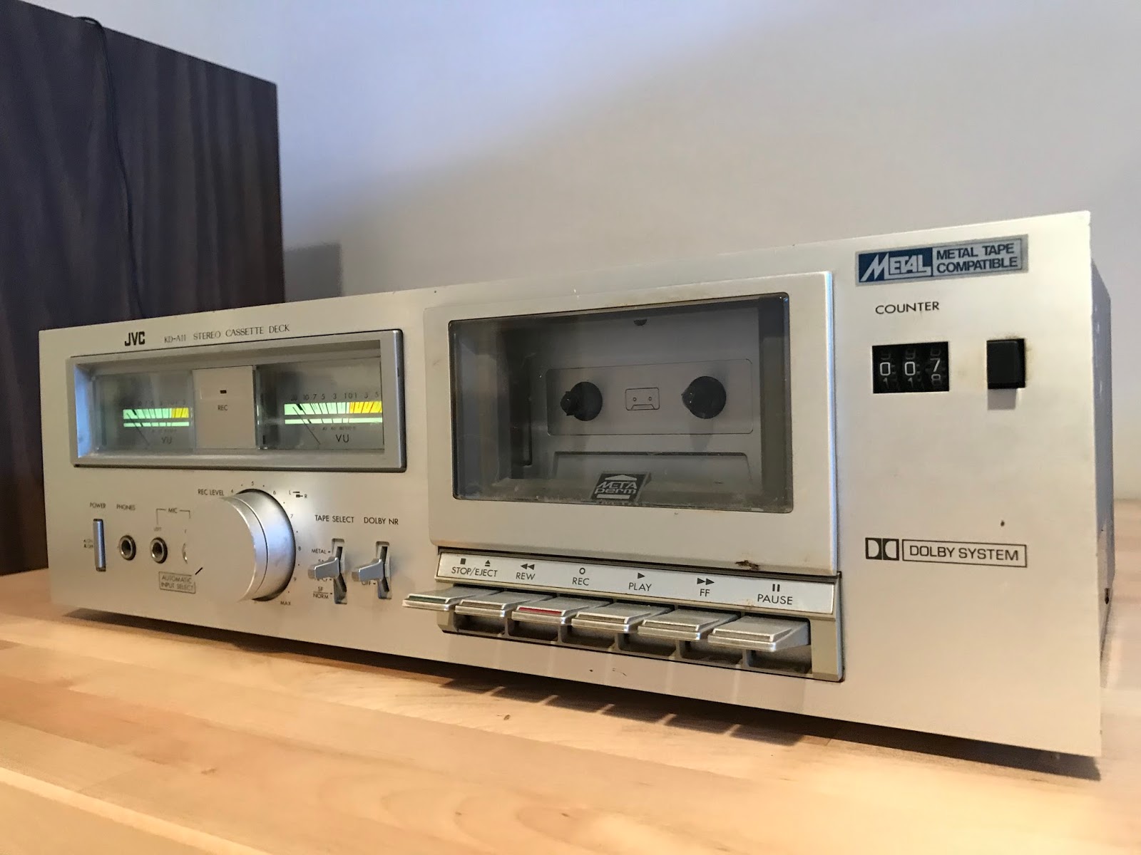 Vintage Stereo Guy: JVC KD-A11 Stereo Cassette Deck (1980)