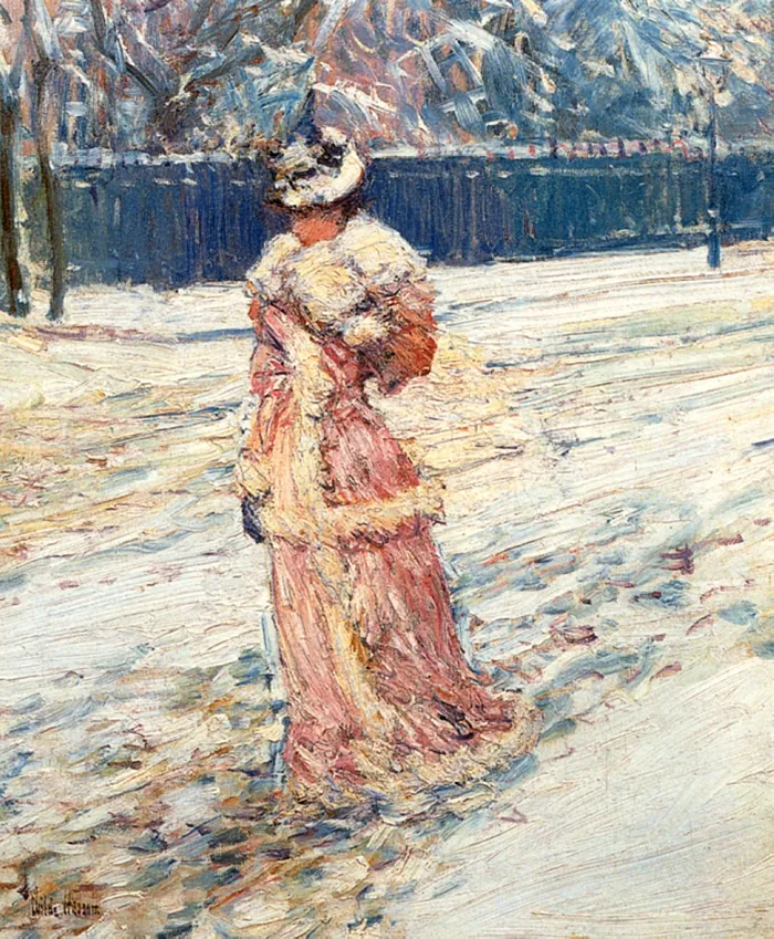 Childe Hassam 1859-1935 | American Impressionist painter | City Street Scenes