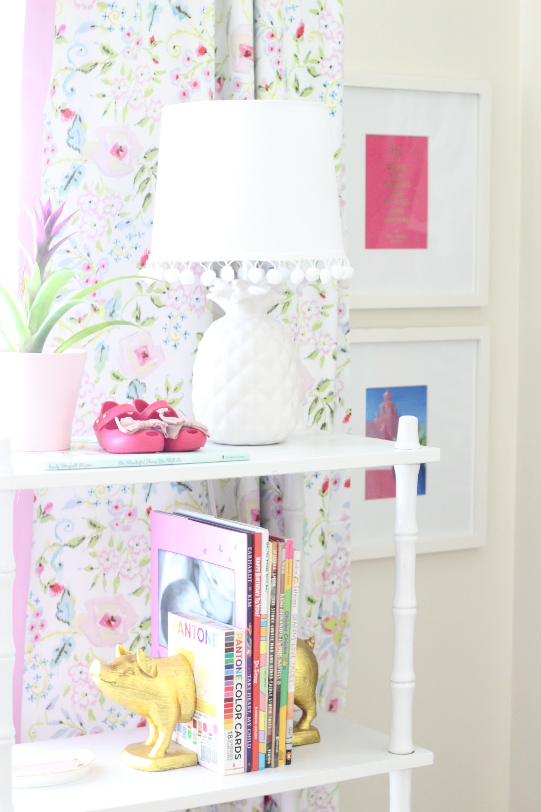 DIY Pom Pom Lamp Shade Stripes and Whimsy