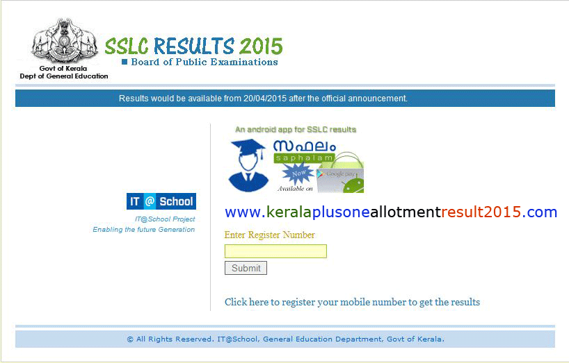 SSLC Exam result 2015, 10th exam result 2015, 2015 SSLC / 10th result,  Kerala Pareekhabhavan SSLC Result 2015, IT @ School SSLC Result 2015, keralaresults.nic.in SSLC 2015, www.results.kerala.nic.in SSLC 2015, Kerala 10th result 2015 