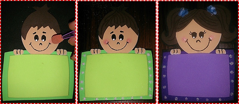 Crea, vive y sueña: Escarapela de niño y niña en goma eva/faomy