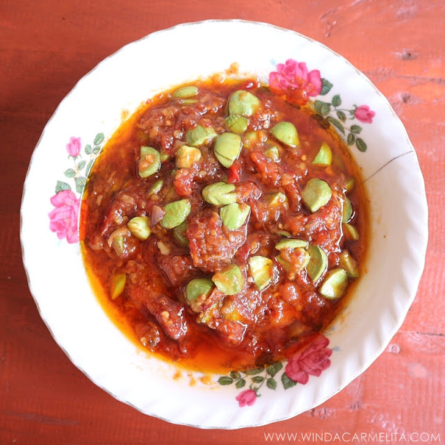 sambal bajak pete