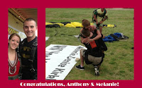 Skydiving Proposal Using a Banner