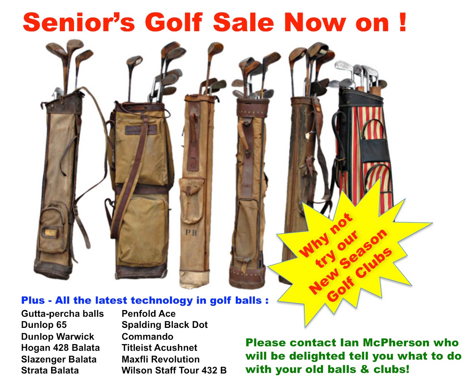 BLAIRGOWRIE GOLF CLUB SENIOR GENT'S SECTION Latest Golf Equipment for