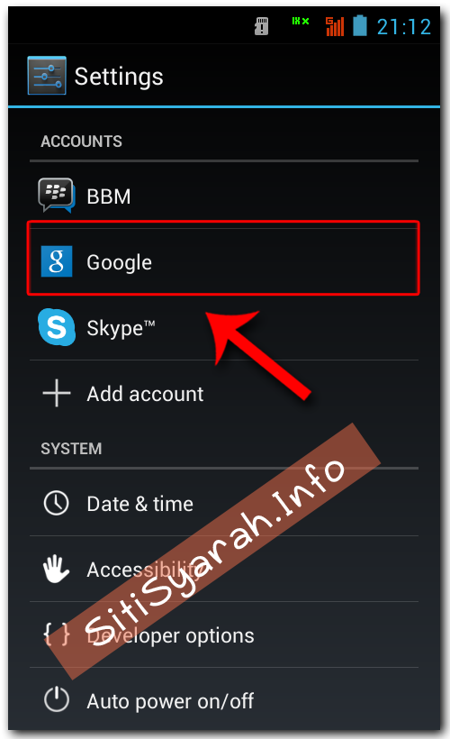 Hapus Email Gmail di Android