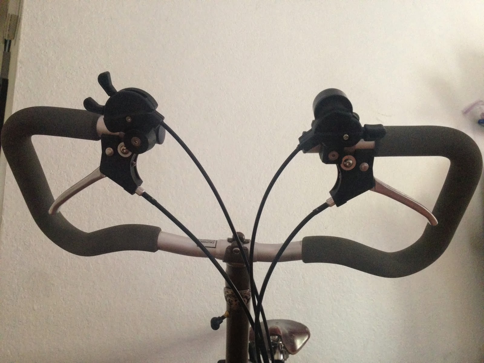 The Dirty Brompton Installation of 2013 Brompton brake levers