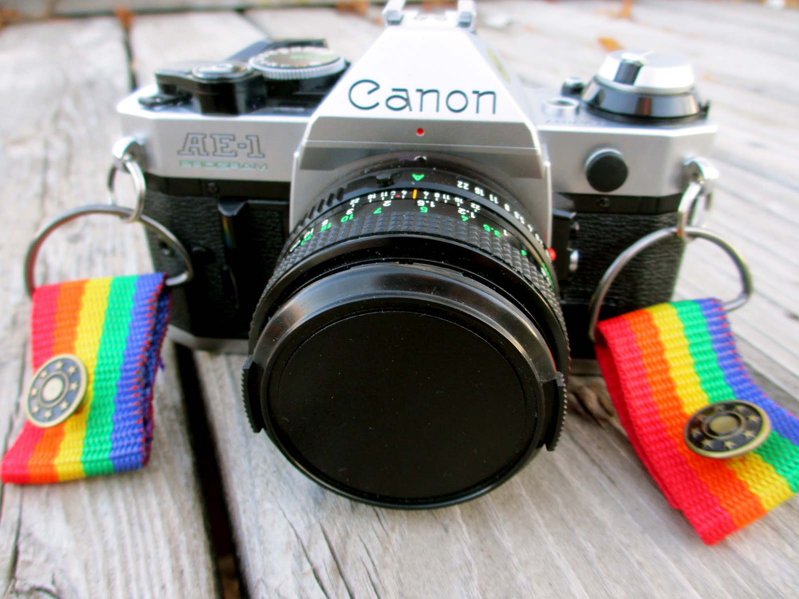Sunglasses and Road Trips Rainbow Camera Strap! (And kind of a