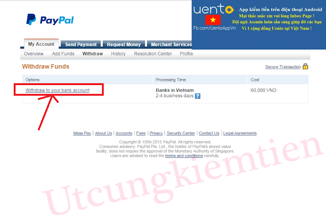 PayPal Rút tiền từ PayPal về Việt Nam