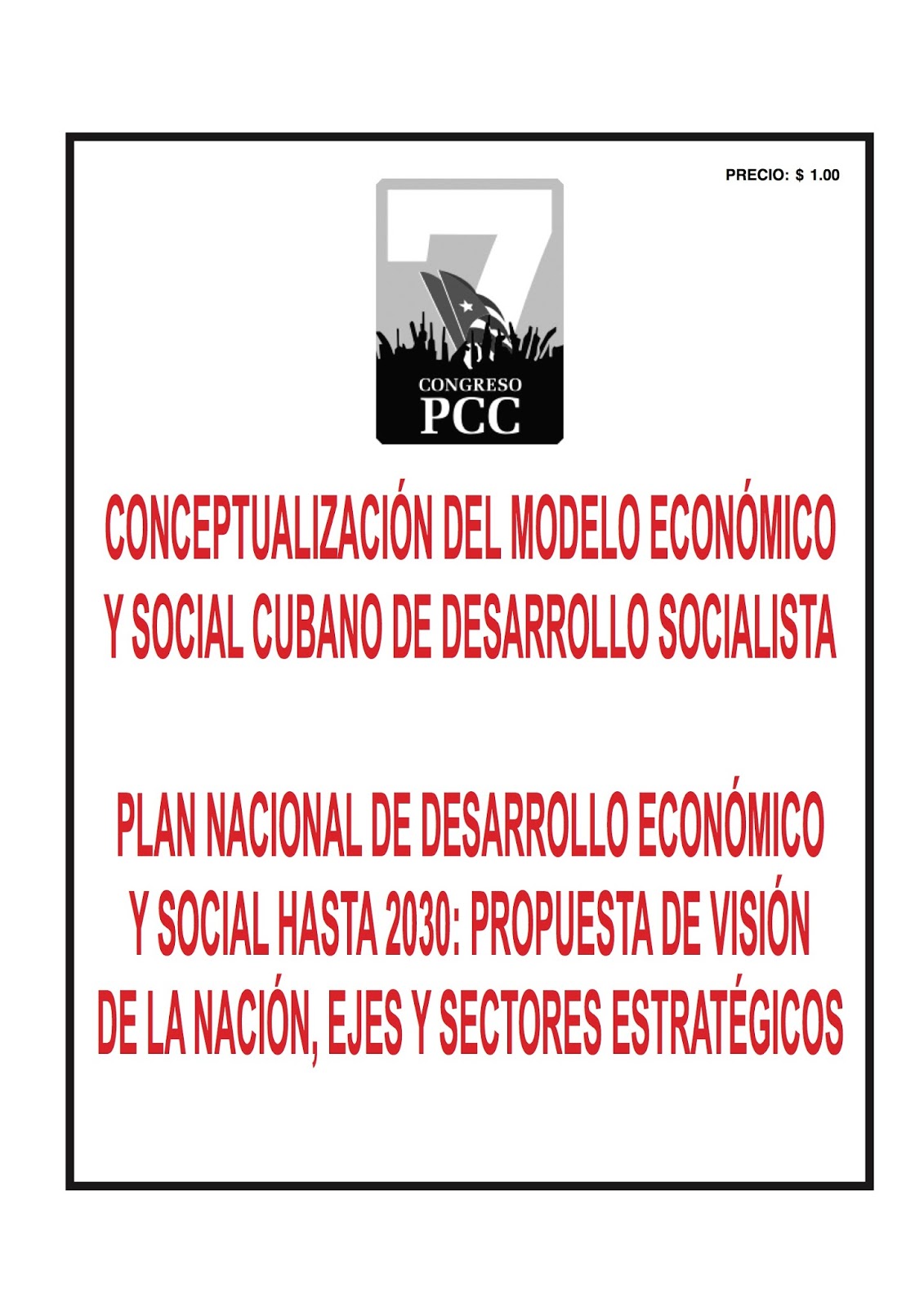 Larry Catá Backer, Background Brief: “Conceptualización del modelo  económico y social Cubano de desarrollo socialista”. – The Coalition for  Peace and Ethics