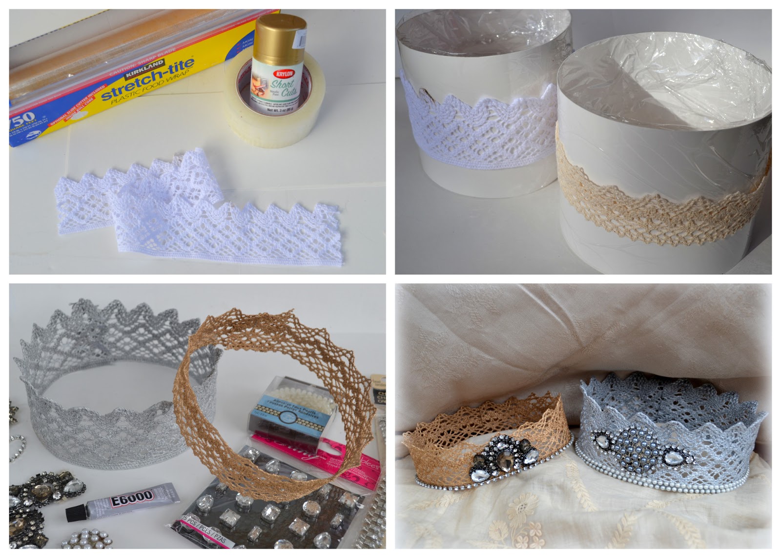 The Easiest & Quickest Way to Make Lace Crowns {Tutorial}