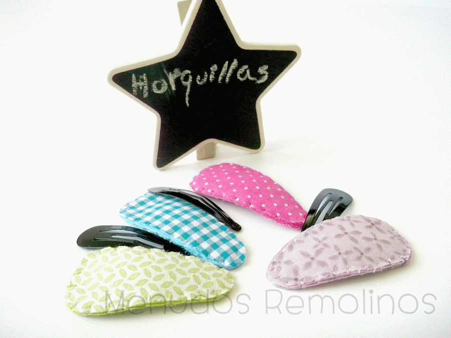 horquillas forradas con tela