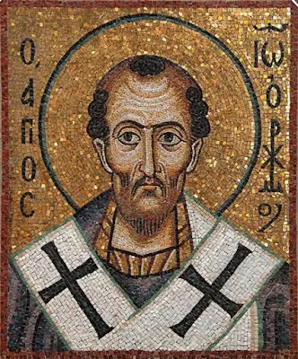 St. John Chrysostom. Mosaic.  Загрузить увеличенное изображение.