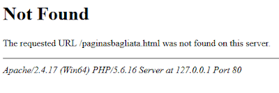 Personalizzare Errore 404 Pagina non trovata con Apache