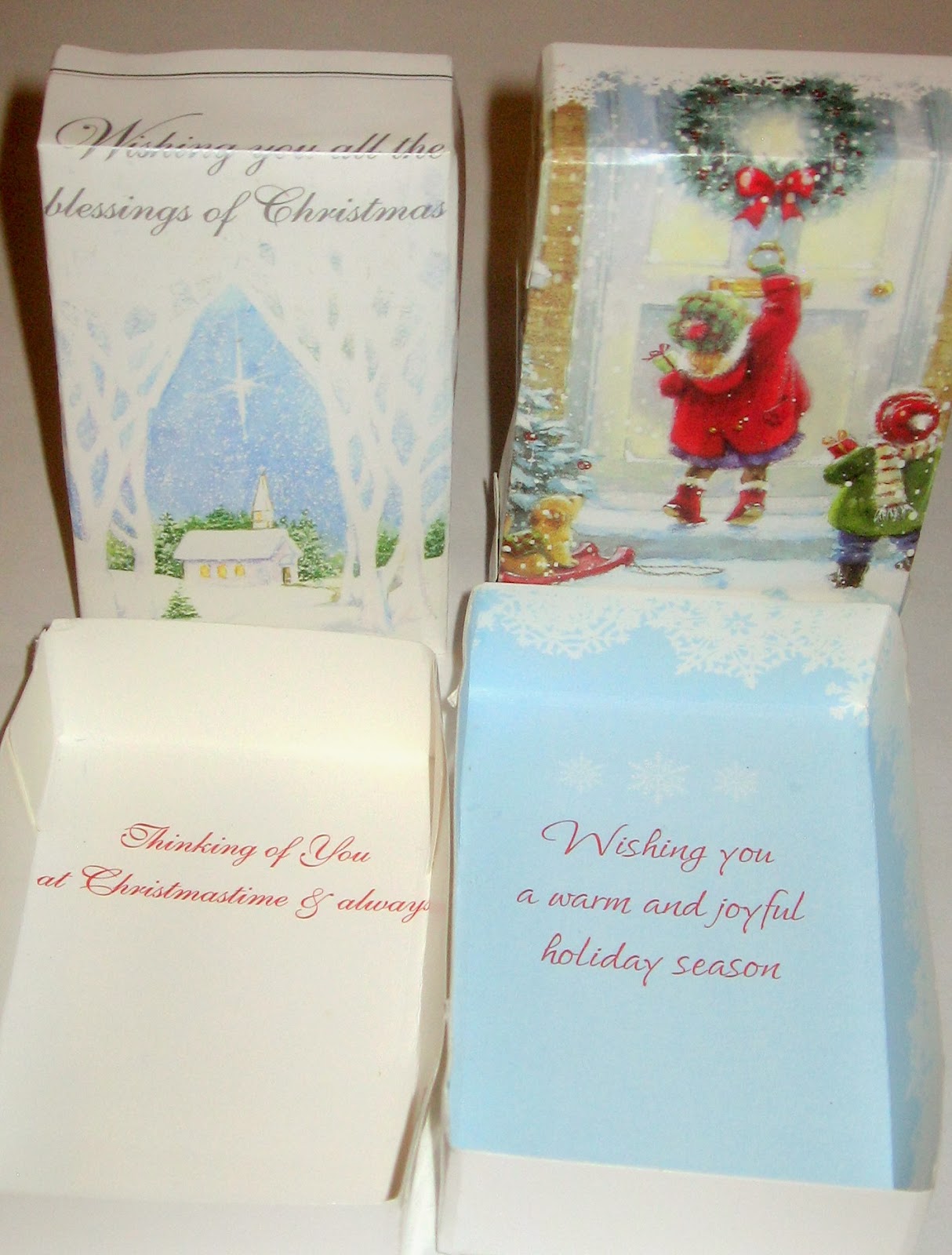 Crafts, Names, And Things! Recycled/Upcycled Christmas Card Boxes with
