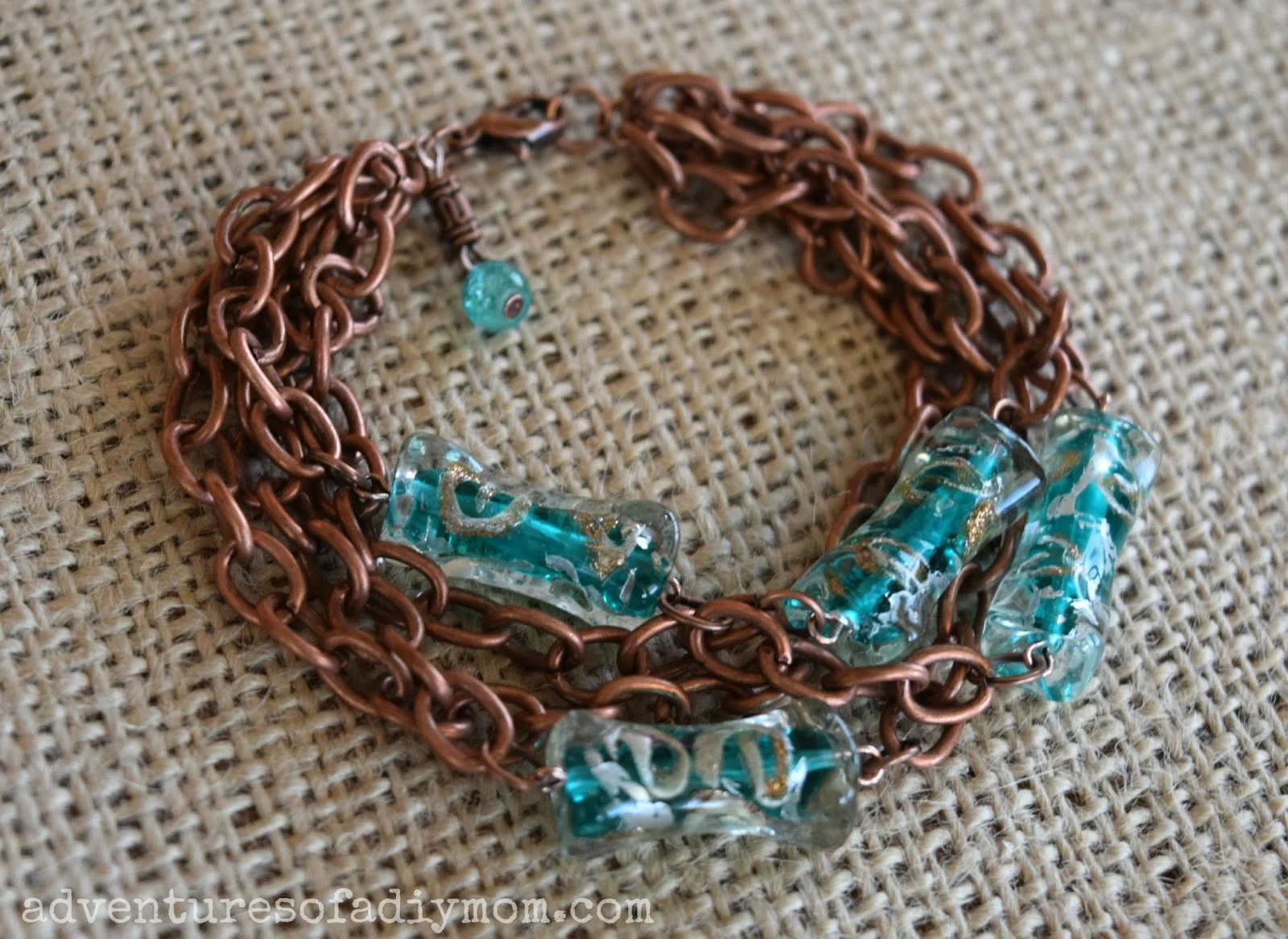 Turquoise and Copper Bracelet