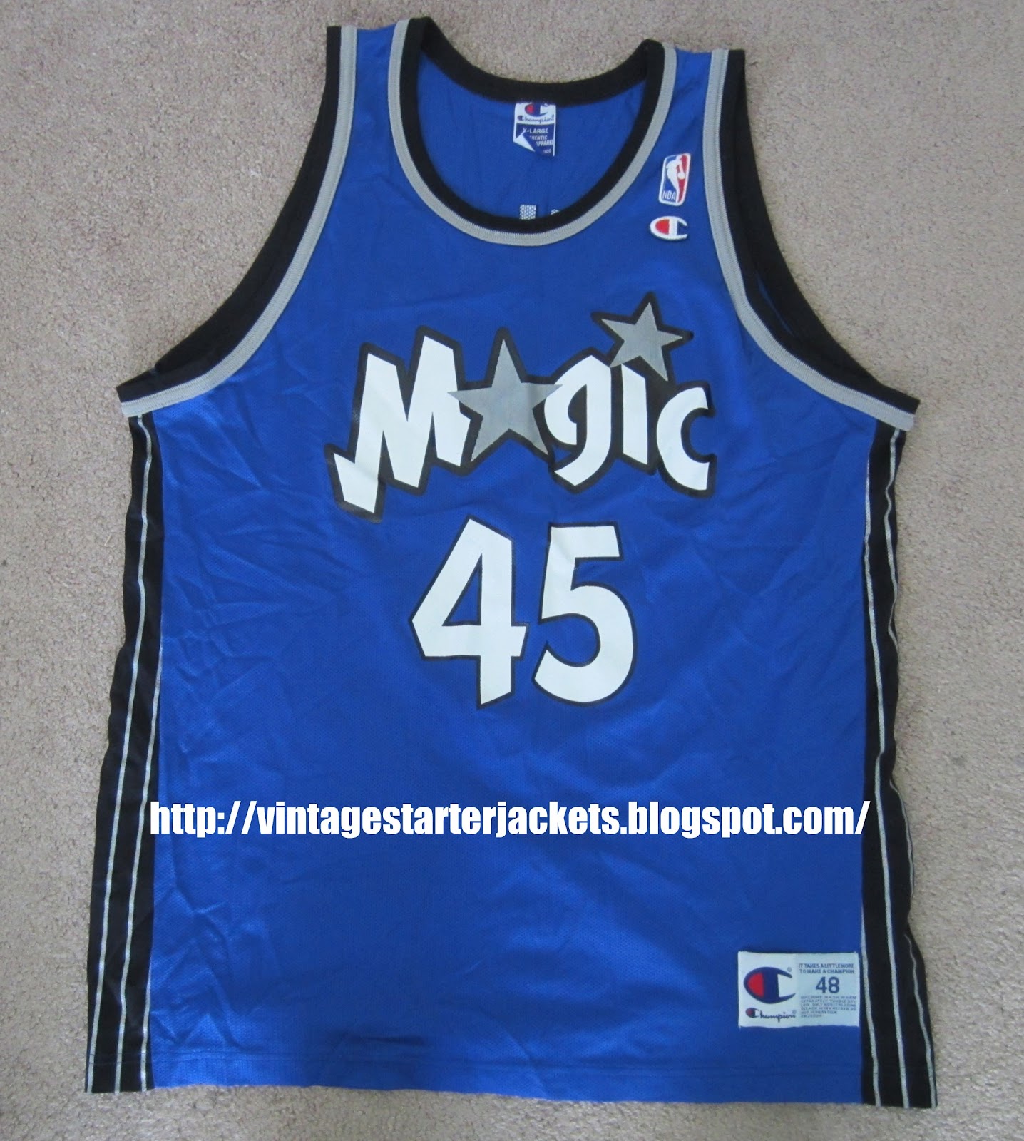 Vintage Sports Apparel Vintage Bo Outlaw Orlando Magic Champion Jersey