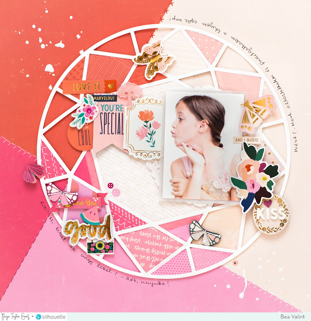 You're Special Jewel Circle Layout by Bea Valint Paige Taylor Evans