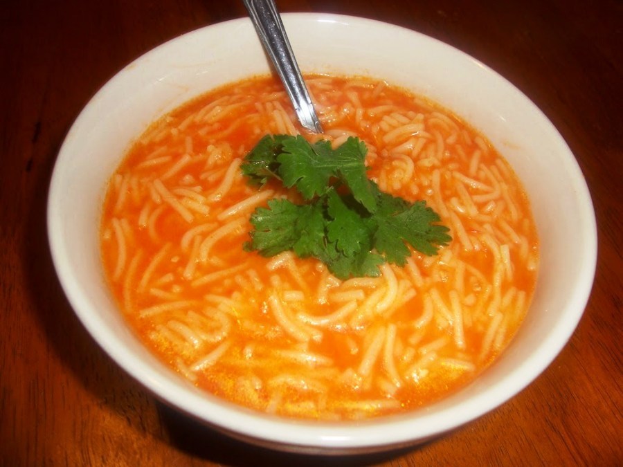 Red vermicelli soup recipe LEBANESE RECIPES
