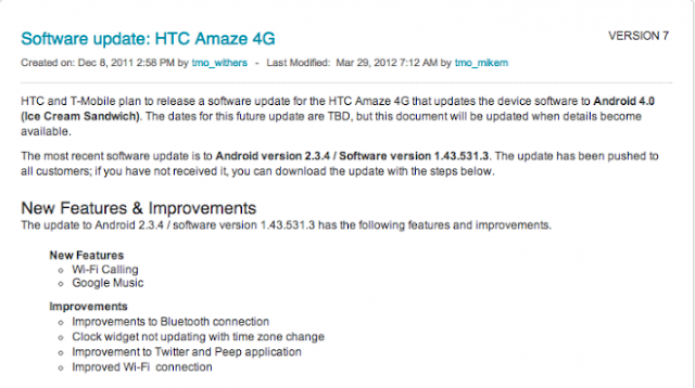 t-mobile: ics confirmed for htc sensation and amaze 4g