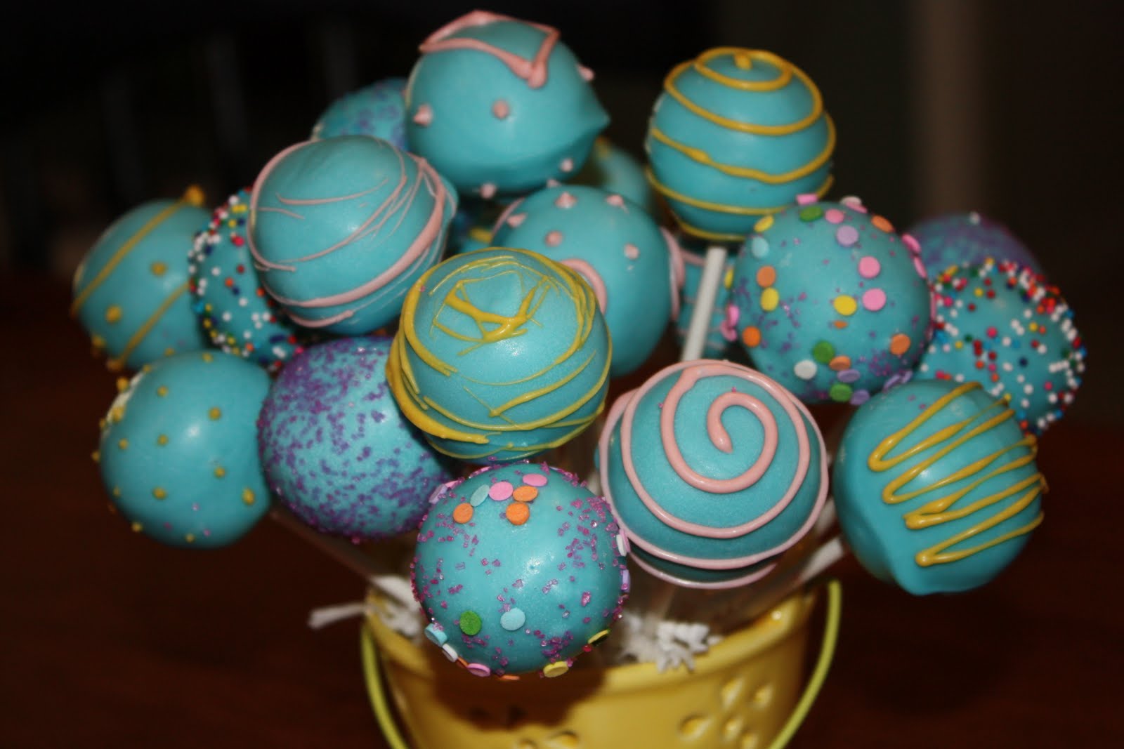 Cake Pops by Randi Birthday Cake Pop Bouquet