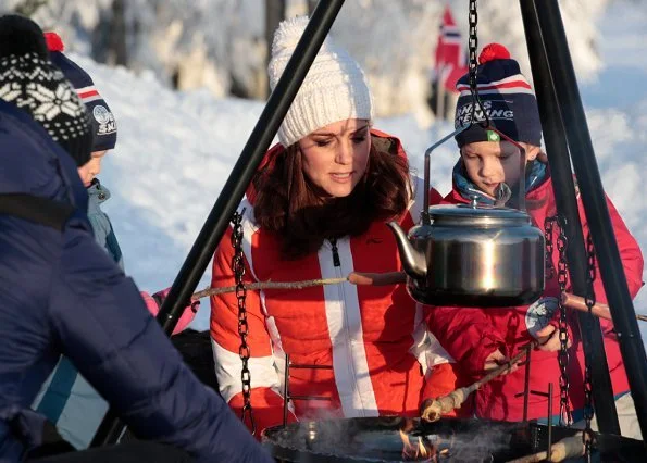 Kate Middleton wore KJUS Duana two-tone quilted shell down jacket