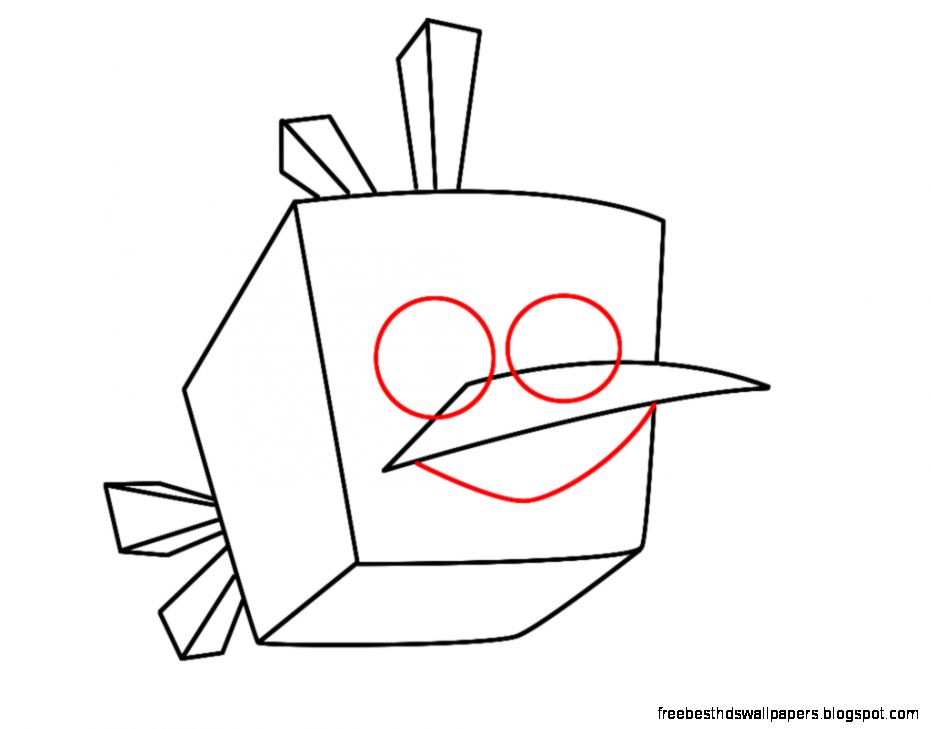 Angry Birds Drawing Wallpaper Size 1024x768