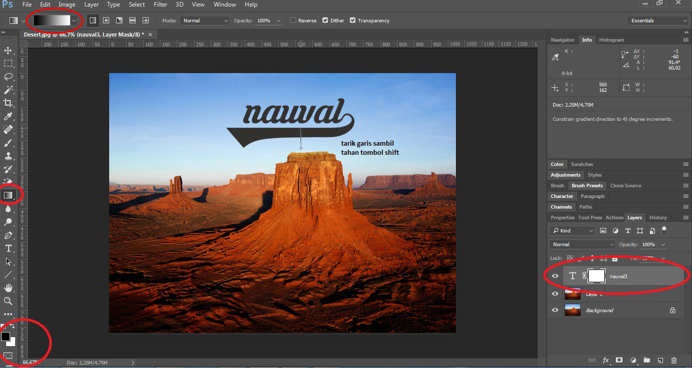 Masking pada (Membuat foto jadi tampak transparan)