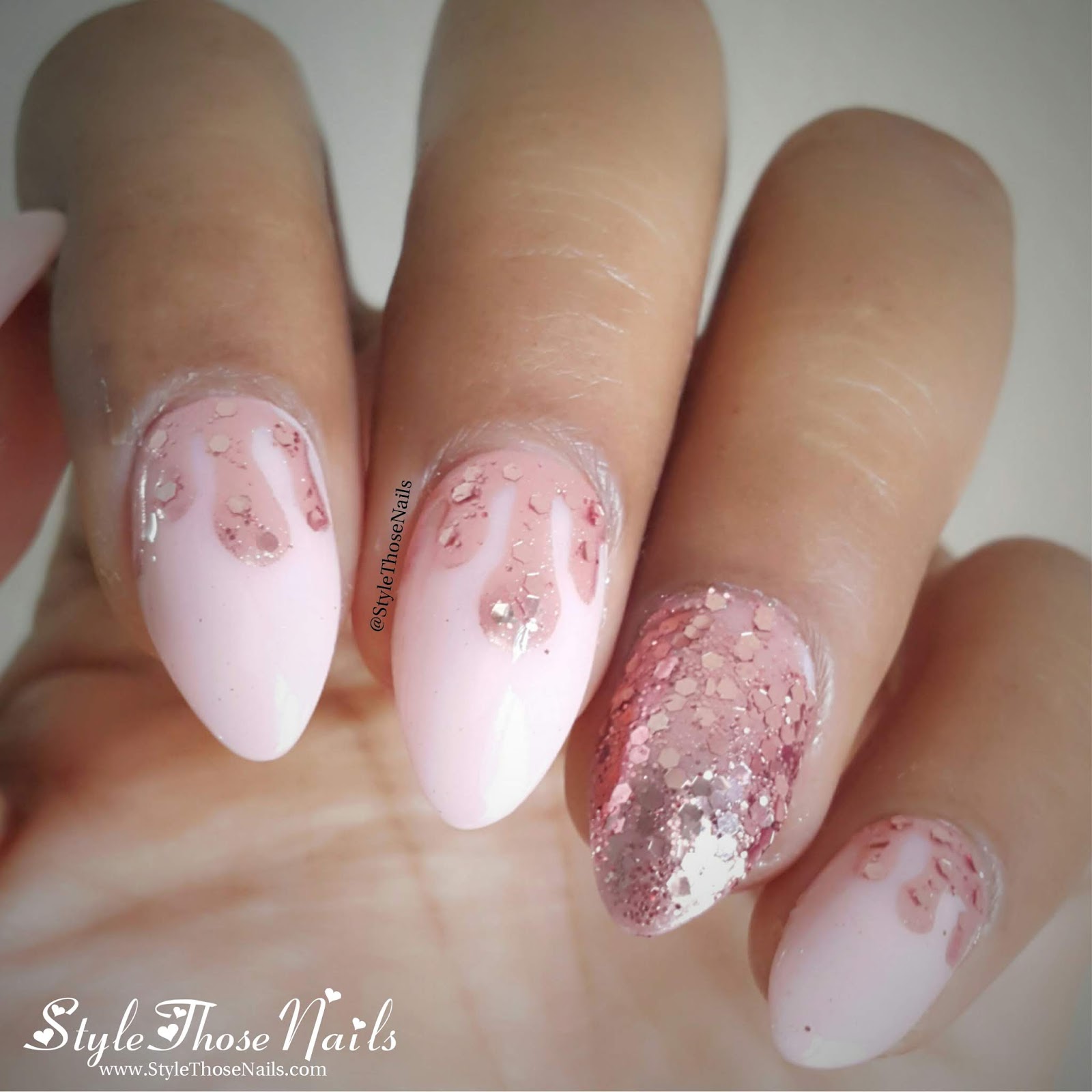 Style Those Nails New Year Nails , Simple Drip Nail Art