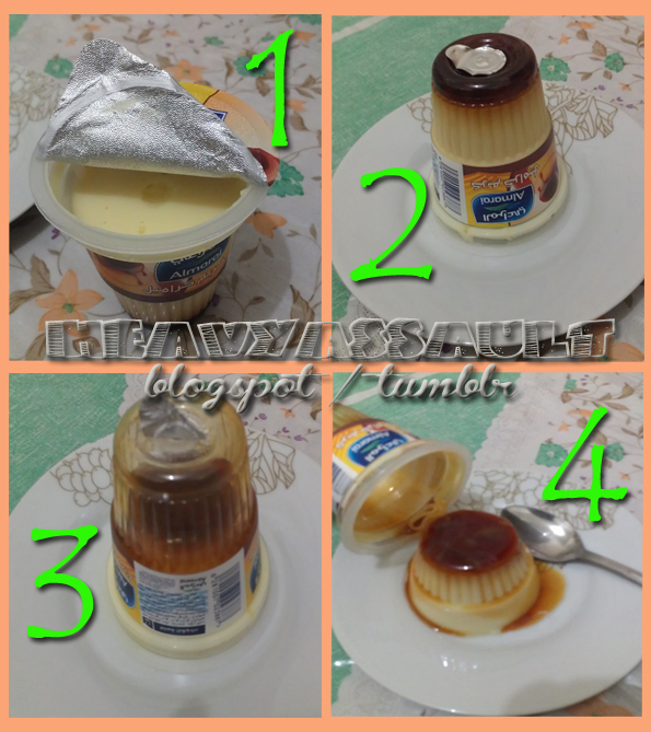 HEAVYASSAULT'S BLOG How to Eat Creme Caramel (Almarai Brand)