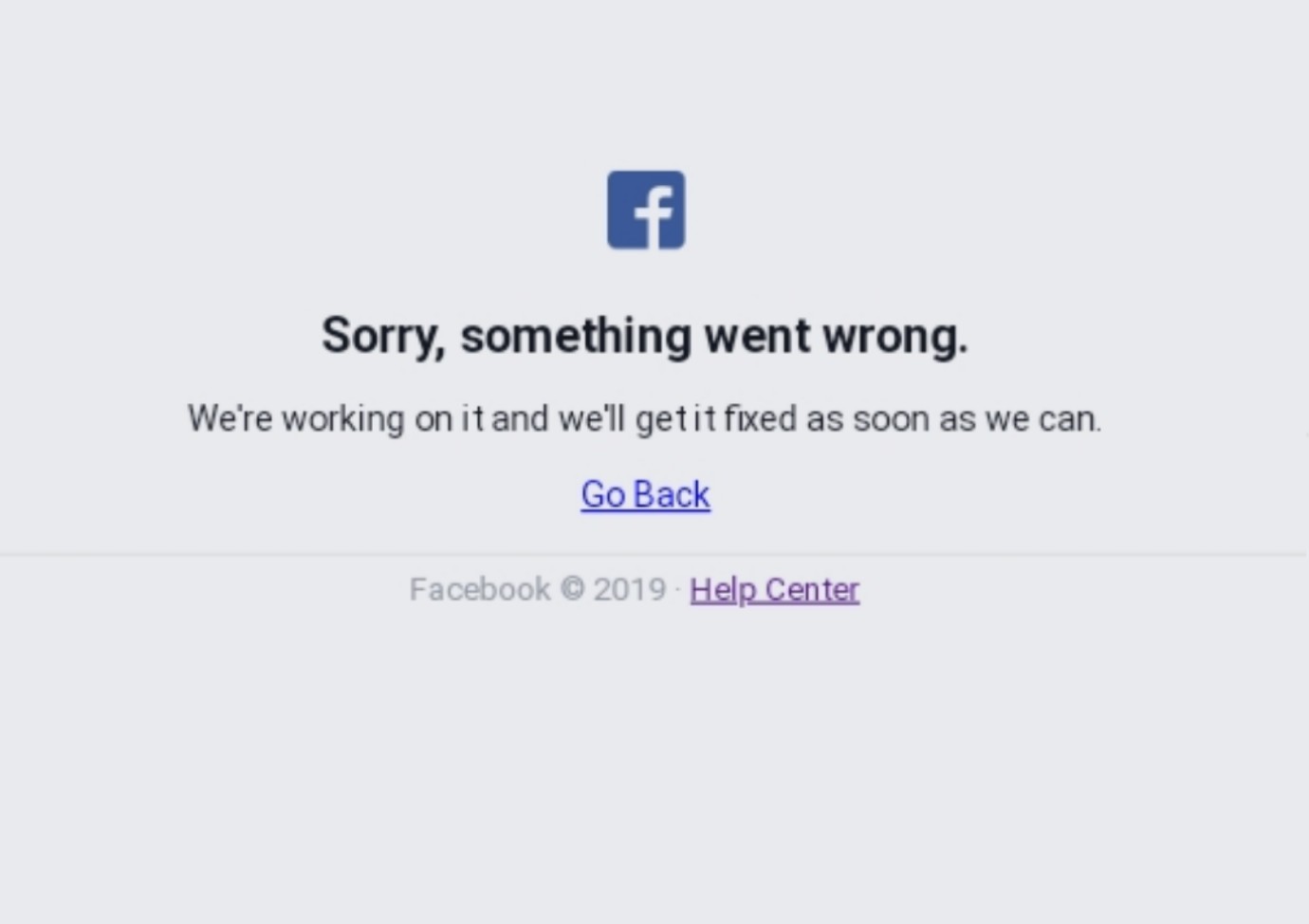 Something went missing. Something went missing