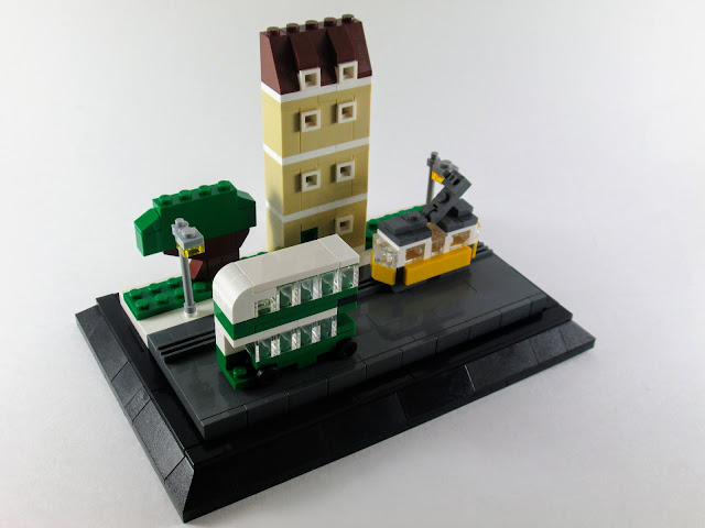 MOC LEGO Rua de Lisboa em micro escala
