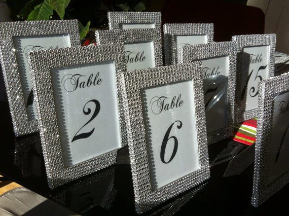 Sonal J. Shah Event Consultants, LLC: Bling Table Numbers
