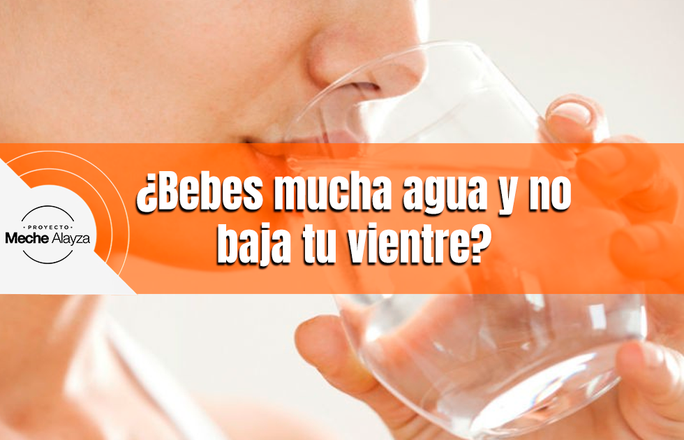 ¿Bebes mucha agua y no baja