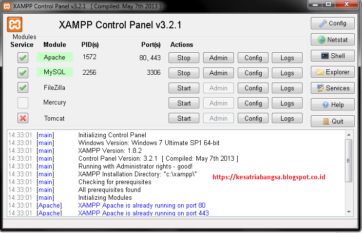 xampp control panel v3.2.1 download