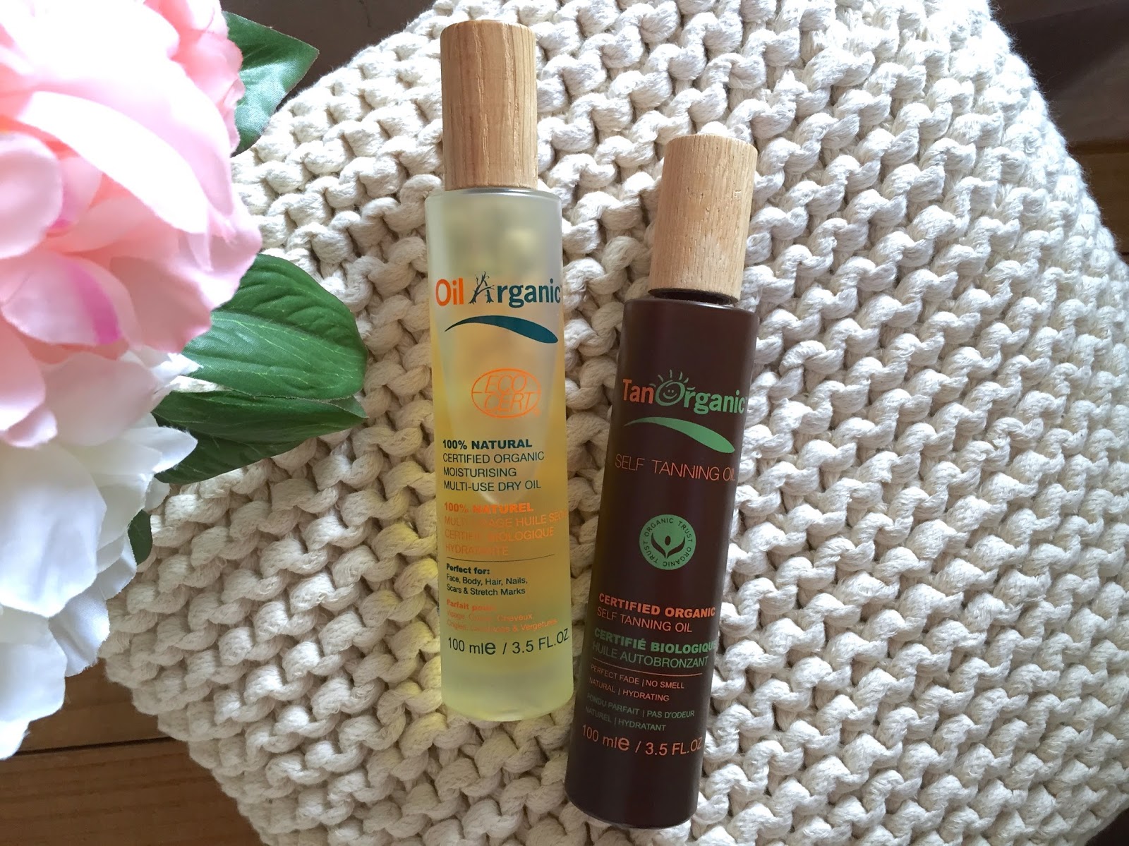 The Beauty Vine Self Tanning Oil and OilArganic Dry Body