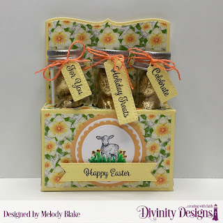 Divinity Designs Stamp Sets: Test Tube Treat Stamps, Treat Tag Sentiments 3, Custom Dies: Circles, Scalloped Circles, Test Tube Trio, Paper Collection: Spring Flowers 2019, Small Test Tubes