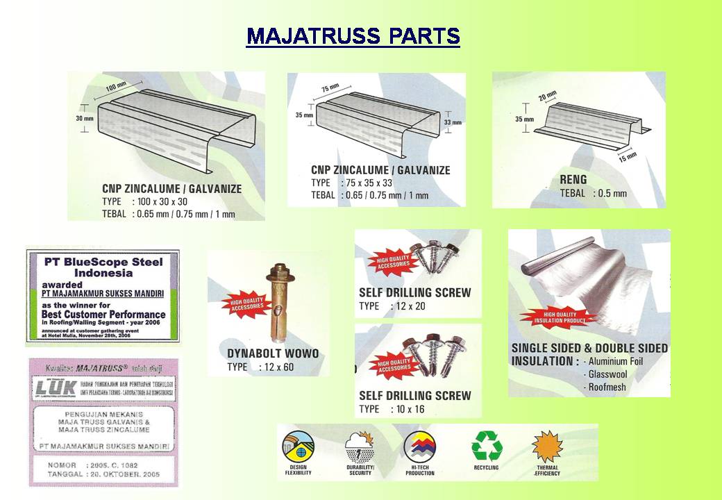 Katalog Produk HD TRUSS Spesialis RANGKA ATAP BAJA RINGAN