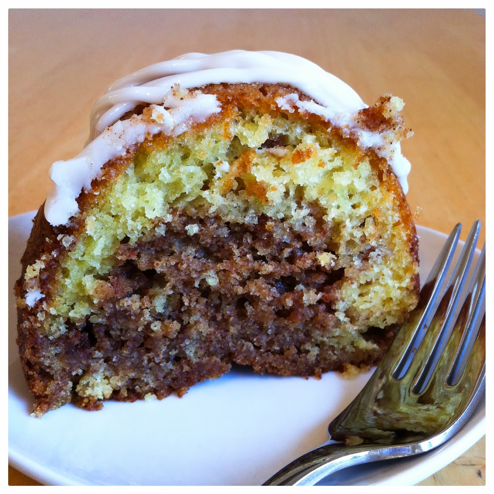 Courting Contentment Cinnamon Swirl Bundt Cake with Vanilla Glaze