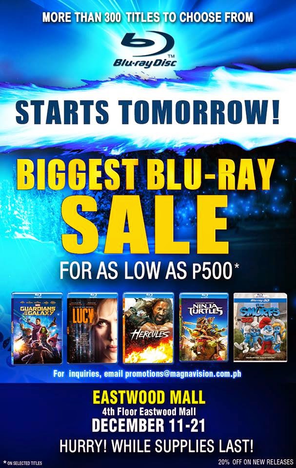 Manila Shopper Biggest BluRay SALE at Eastwood Dec 2014
