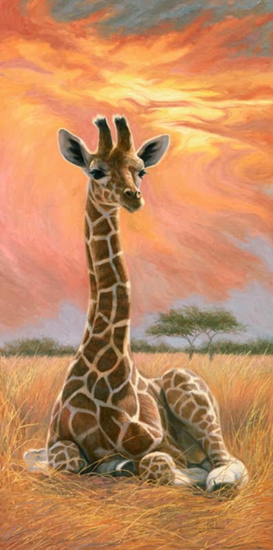 pinturas-de-jirafas-en-paisajes