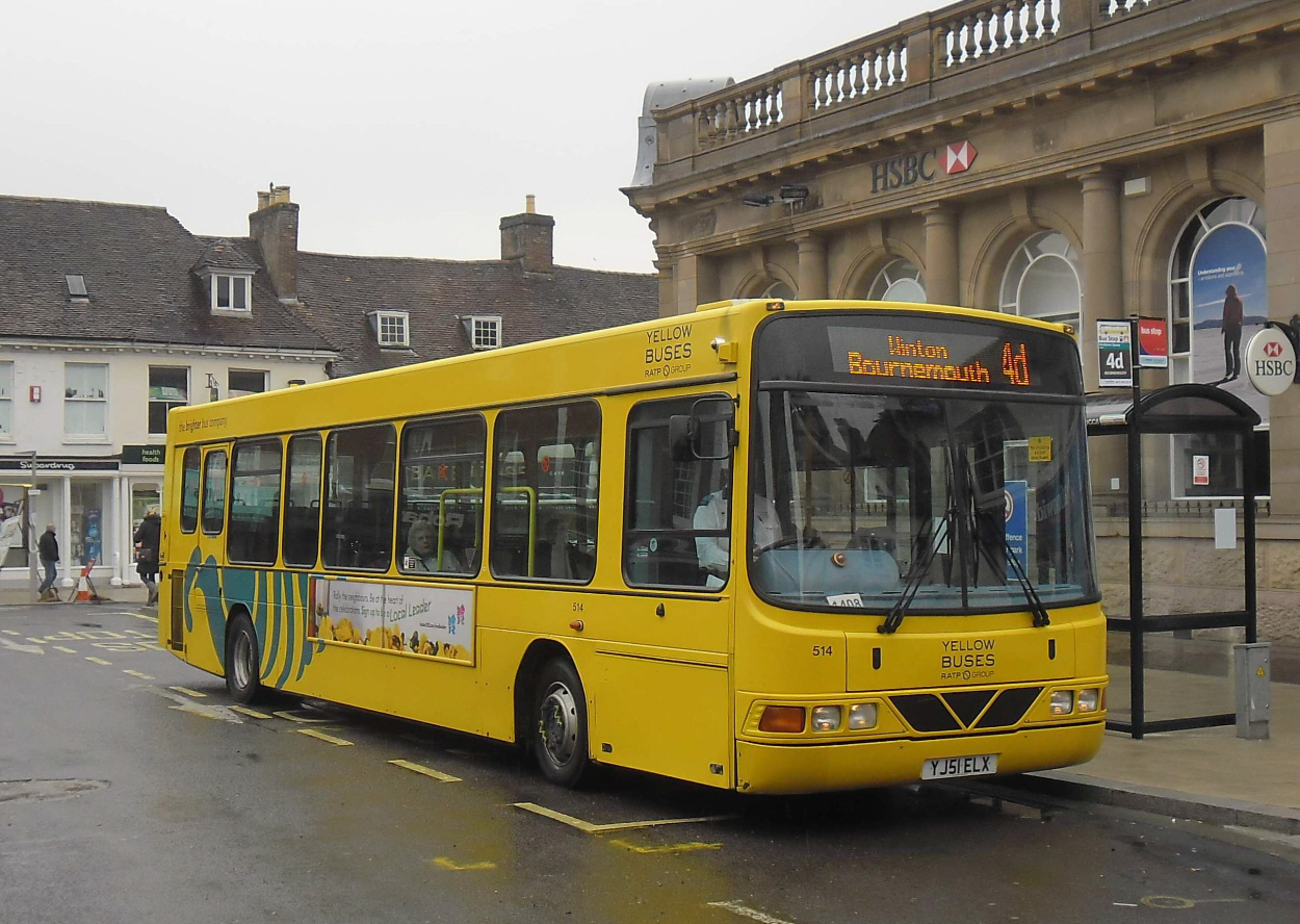 Southern England Bus Scene Wimborne Minster