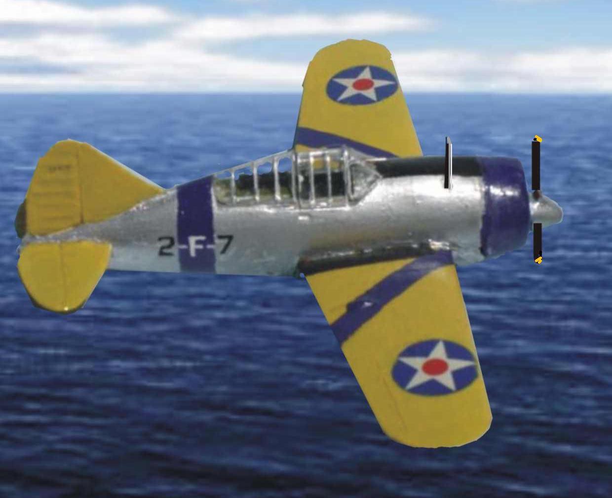 Modelando la USN Brewster F2A Buffalo, VF2 USS Lexington