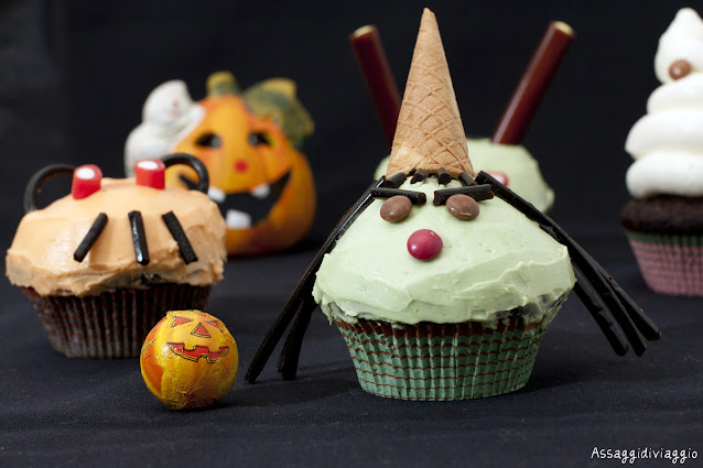Wicked witch cupcakes